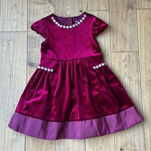 Rare Editions Velvet Holiday Party Dress size 4